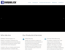 Tablet Screenshot of dewalch.com
